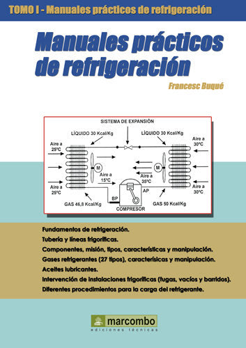 Manuales Prácticos de Refrigeración I, de BUQUE MEZQUIDA, FRANCESC | portada del libro