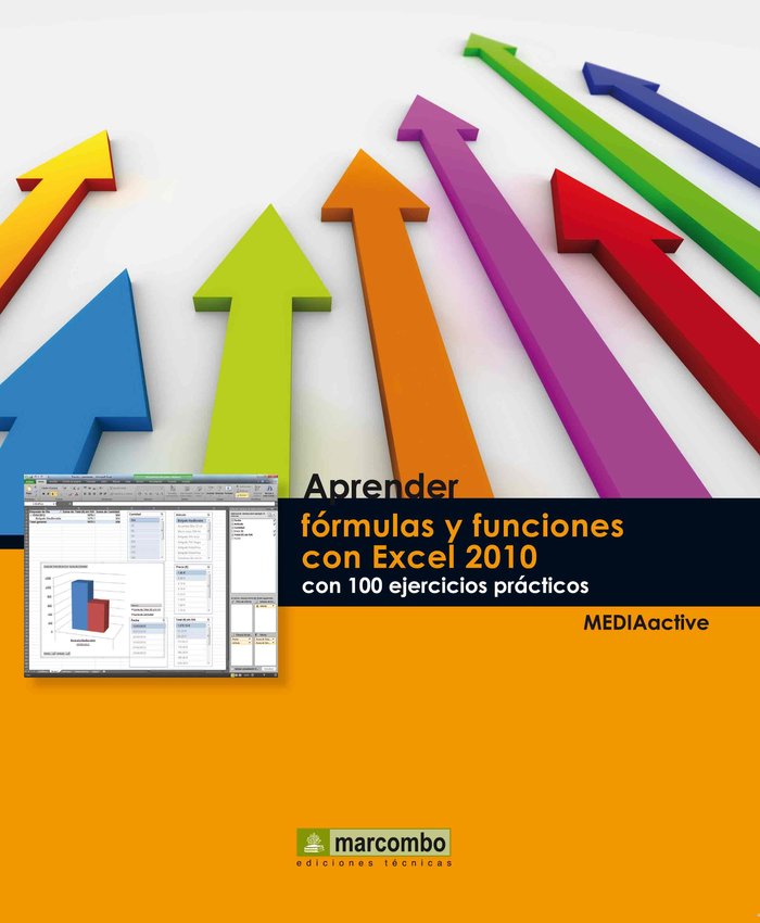 Aprender fórmulas y funciones con Excel 2010 con 100 ejercicios prácticos, de , MediaActive | portada del libro