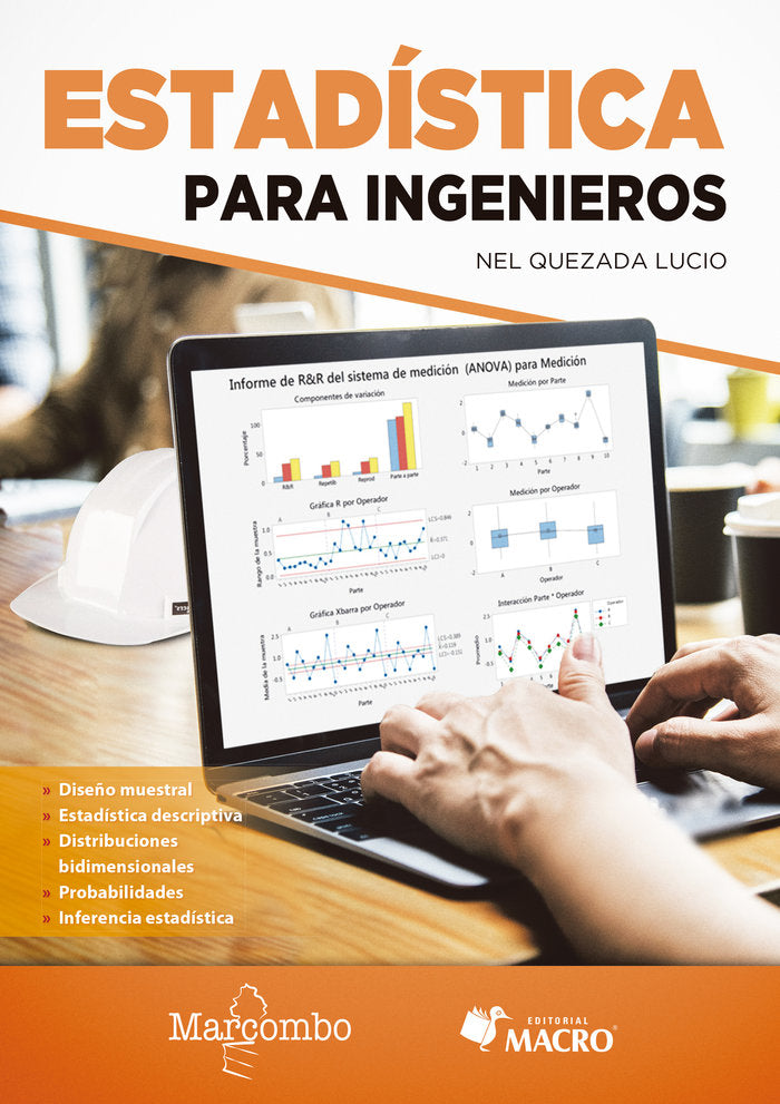 Estadística para ingenieros, de Quezada Lucio, Nel | portada del libro