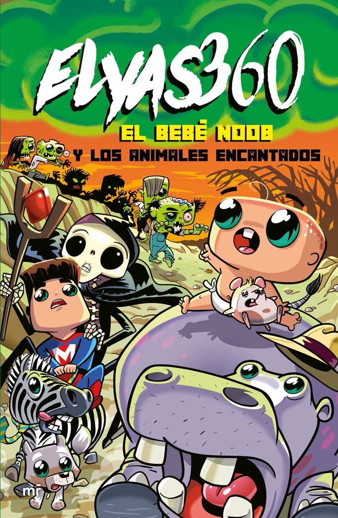 El Bebé Noob y los animales encantados, de ELYAS360 | portada del libro
