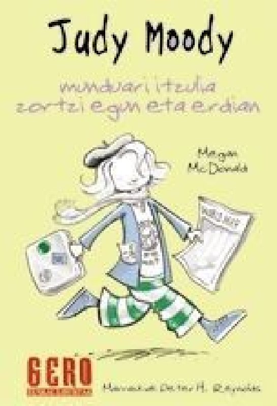 Judy Moody munduari itzulia zorti egun, de Mc Donald | portada del libro