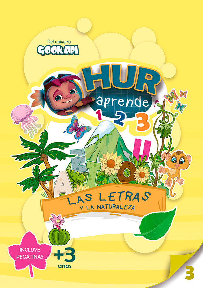 HUR APRENDE 3 LAS LETRAS Y NATURALEZA, de BEREIKUA BARINAGARREMENTERIA, LEIRE | portada del libro