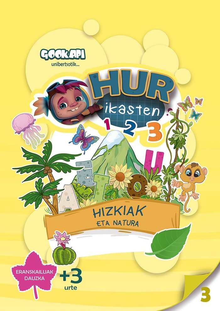 Hur ikasten 3. Hizkiak eta natura, de BEREIKUA BARINAGARREMENTERIA, LEIRE | portada del libro