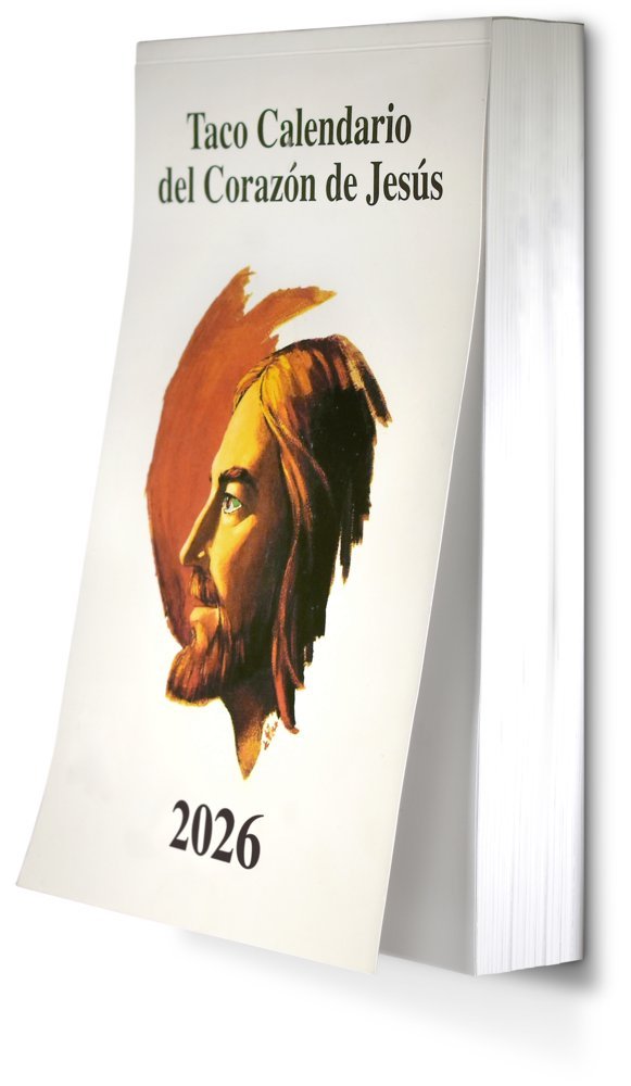 TACO 2026 CALENDARIO DEL CORAZON DE JESUS CLASICO CON IMAN | portada del libro