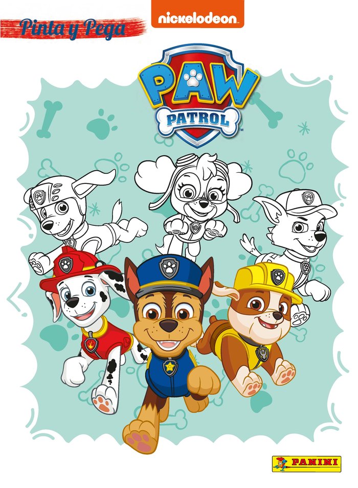 PINTA Y PEGA PAW PATROL, de AA.VV. | portada del libro