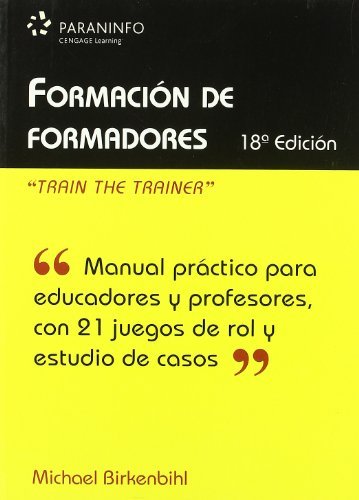 Formación de formadores, de BIRKENBIHL , MICHAEL | portada del libro