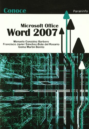 Conoce Word 2007, de GONZALEZ BARBERO, MANUELA | portada del libro