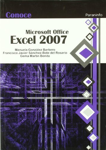 Conoce Excel 2007, de GONZALEZ BARBERO, MANUELA | portada del libro