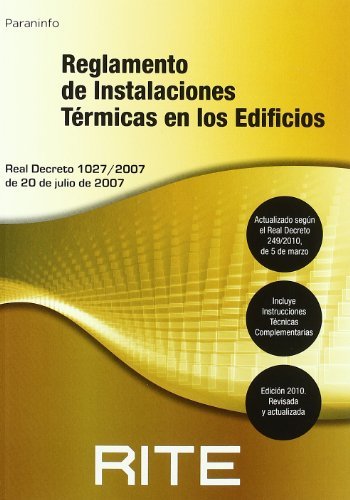 REGLAMENTO DE INSTALACIONES TERMICAS EN EDIFICIOS RITE 2010, de AA.VV. | portada del libro