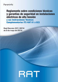 Rat. reglamento sobre condiciones técnicas y garant¡as de segurid ad en instalaciones electricas de, de VV.AA. | portada del