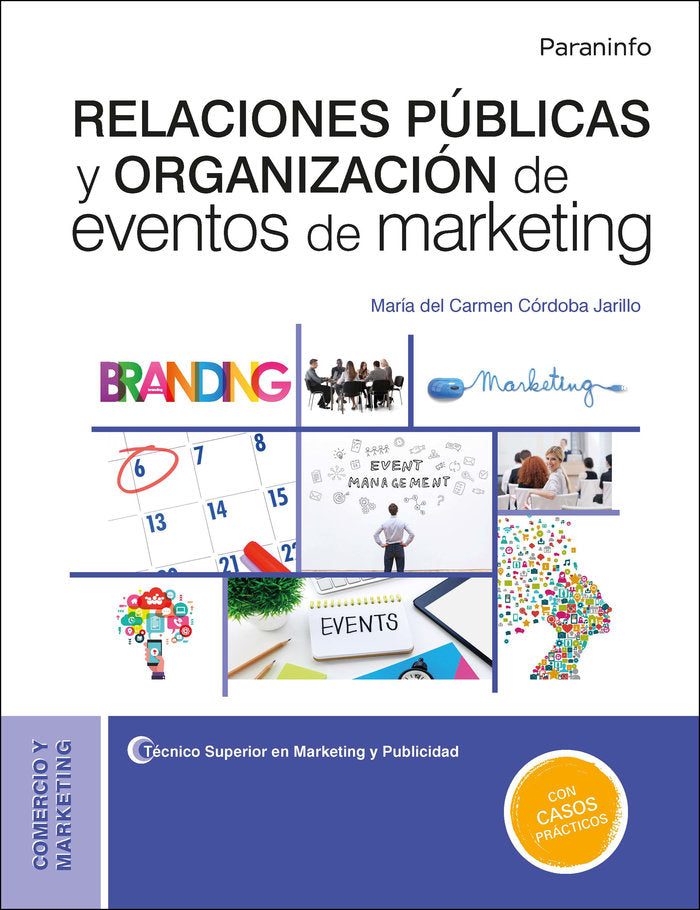 Relaciones públicas y organización de eventos de marketing, de CÓRDOBA JARILLO, Mª DEL CARMEN | portada del libro