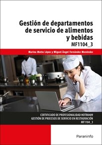GESTION DE DEPARTAMENTOS DE SERVICIO DE ALIMENTOS Y BEBIDAS | portada del libro