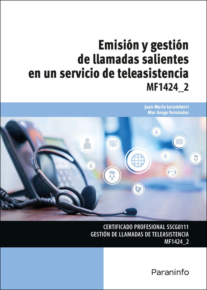 MF1424_2 EMISION Y GESTION DE LLAMADAS SALIENTES EN UN SERV, de DELGADO LINARES, INMACULADA | portada del libro