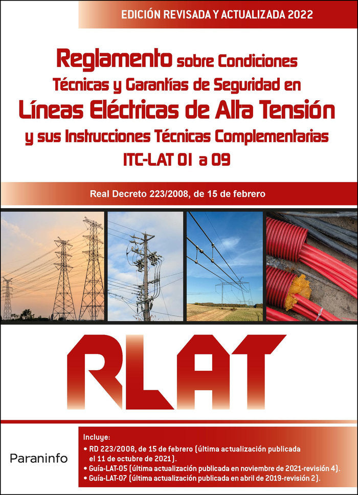 RLAT REGLAMENTO SOBRE CONDICIONES TECNICAS Y GARANTIAS DE S, de MINISTERIO DE INDUSTRIA | portada del libro
