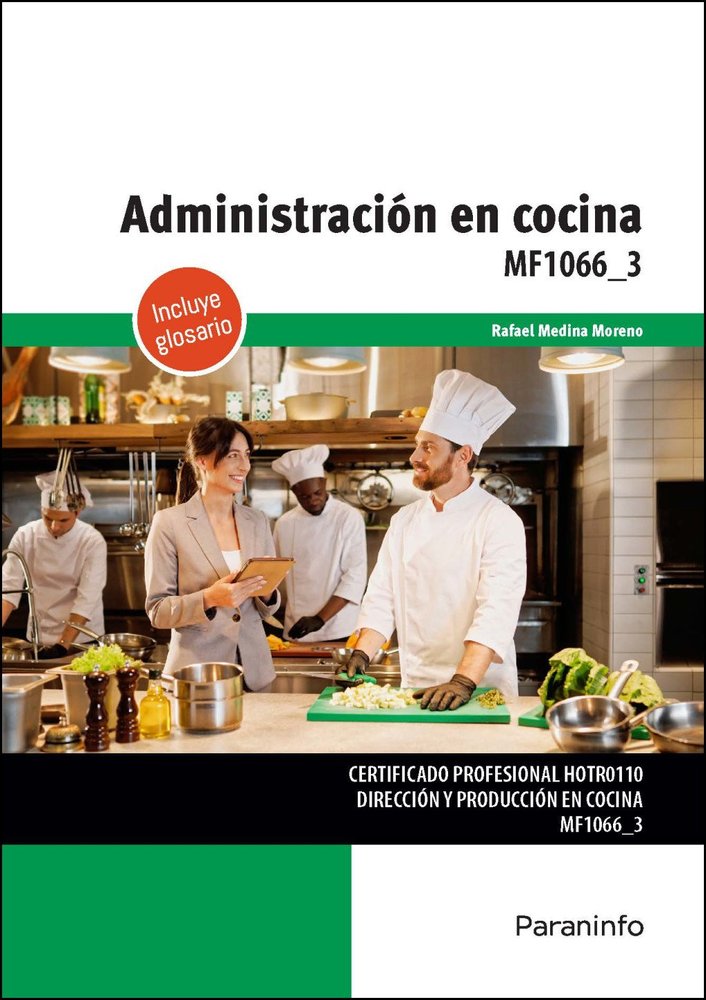 ADMINISTRACION EN COCINA, de MEDINA MORENO, RAFAEL | portada del libro