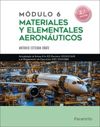 MODULO 6. MATERIALES Y ELEMENTALES AERONAUTICOS 2.ª EDICION, de ESTEBAN OÑATE, ANTONIO | portada del libro