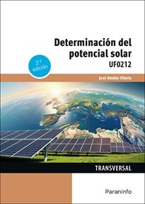 DETERMINACION DEL POTENCIAL SOLAR 2.ª EDICION, de ROLDAN VILORIA, JOSE | portada del libro