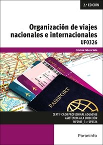 ORGANIZACION DE VIAJES NACIONALES E INTERNACIONALES, de CABERO SOTO LUISA CRISTINA | portada del libro