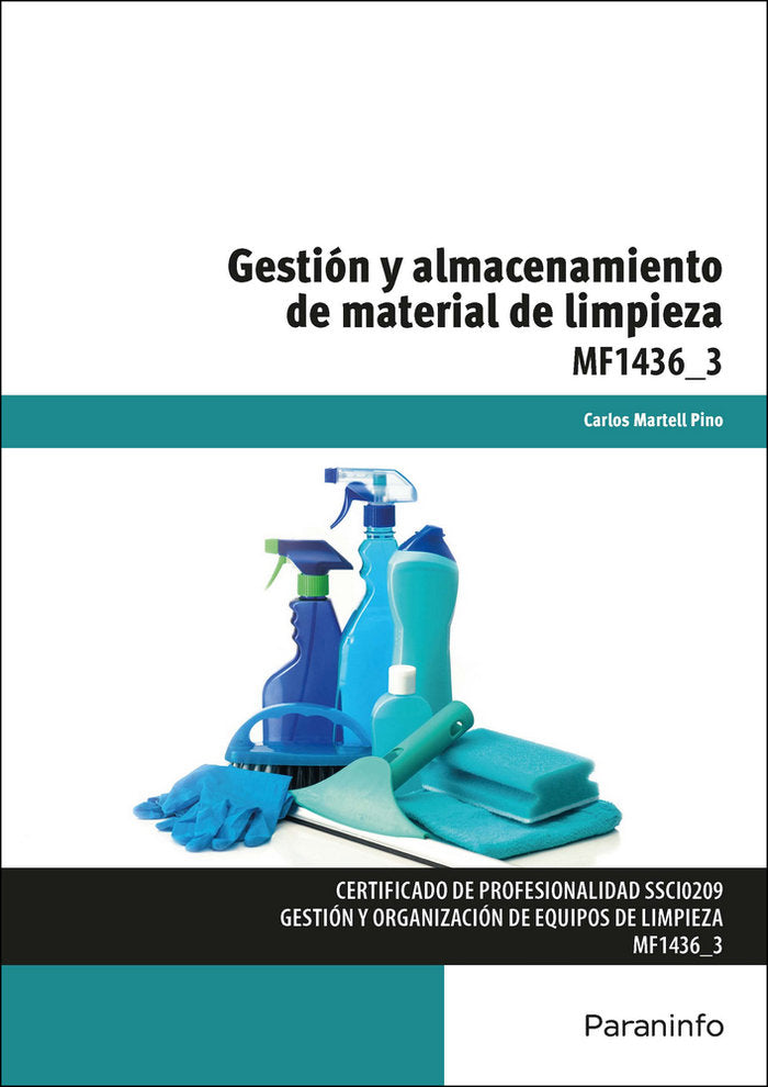 Gestión y almacenamiento de material de limpieza, de MARTELL PINO, CARLOS | portada del libro
