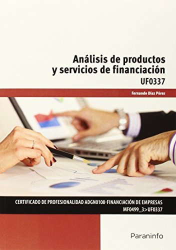 Análisis de productos y servicios de financiación, de DÃAZ PÉREZ, FERNANDO | portada del libro