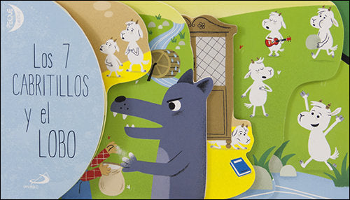 Los 7 cabritillos y el lobo, de Grimm | portada del libro