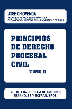 Principios de Derecho procesal civil, de Chiovenda, Giuseppe | portada del libro