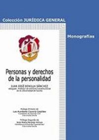 Personas y derechos de la personalidad, de Bonilla Sánchez, Juan José | portada del libro