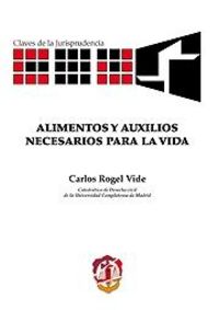 Alimentos y auxilios necesarios para la vida, de Rogel Vide, Carlos | portada del libro