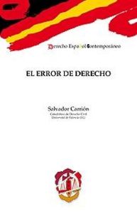 El error de derecho, de Carrión Olmos, Salvador | portada del libro