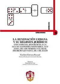 La renovación urbana y su régimen jurídico, de Cervera Pascual, Guillem | portada del libro