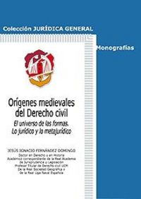 Orígenes medievales del Derecho civil, de Fernández Domingo, Jesús Ignacio | portada del libro