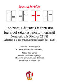 Contratos a distancia y contratos fuera del establecimiento mercantil, de Álvarez Moreno, María Teresa | portada del libro