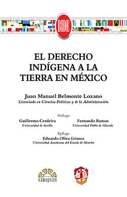 El derecho indígena a la tierra en México, de Belmonte Lozano, Juan Manuel | portada del libro