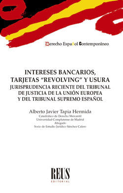 INTERESES BANCARIOS TARJETAS REVOLVING, de TAPIA HERMIDA, ALBERTO JAVIER | portada del libro