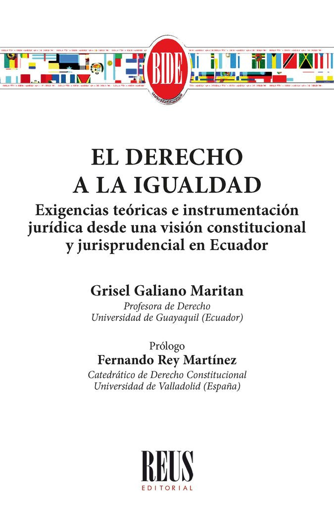 EL DERECHO A LA IGUALDAD: EXIGENCIAS TEORICAS E INSTRUMENTAC, de GALIANO MARITAN, GRISEL | portada del libro
