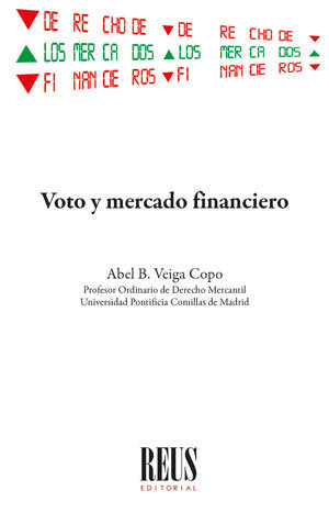 Voto y mercado financiero, de VEIGA COPO, ABEL B. | portada del libro