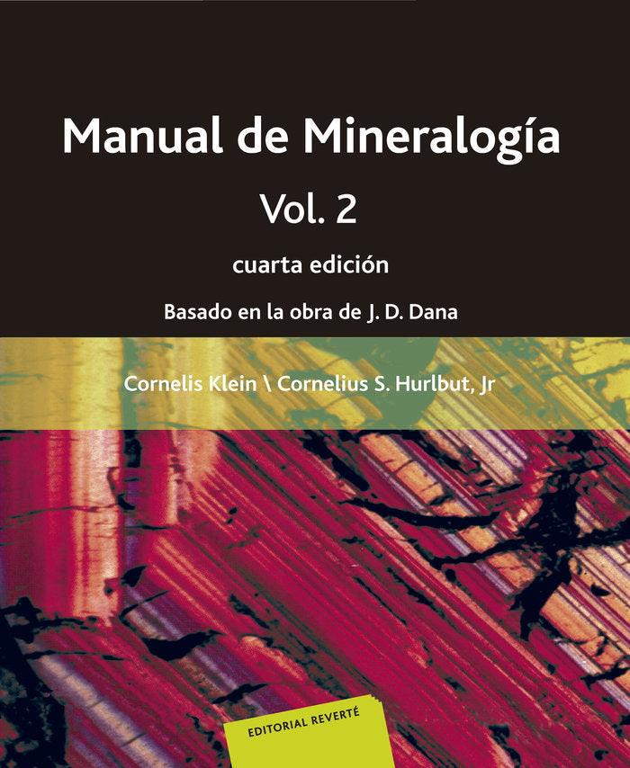 Manual de Mineralogia. Volumen 2, de Klein, Cornelis | portada del libro