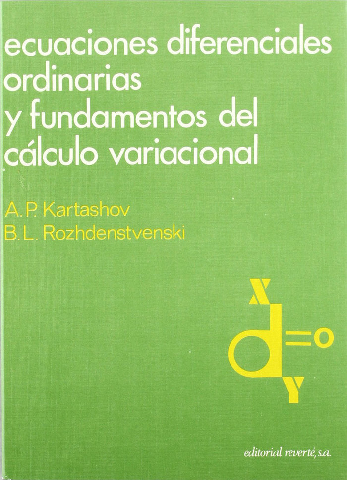 Ecuaciones diferenciales ordinarias, de Kartashov, A. P. | portada del libro