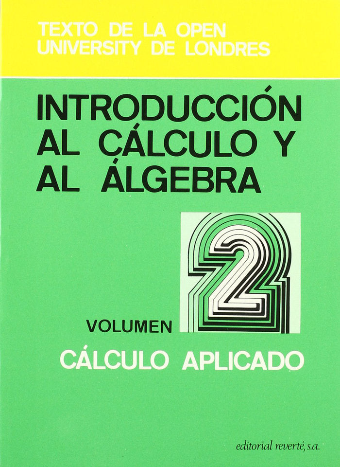 Introducción al cálculo y al álgebra. Cálculo aplicado (2), de Open University | portada del libro