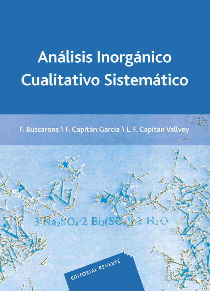 Analisis inorganico cualitativo sistematico, de Buscarons Ubeda, Francisco | portada del libro