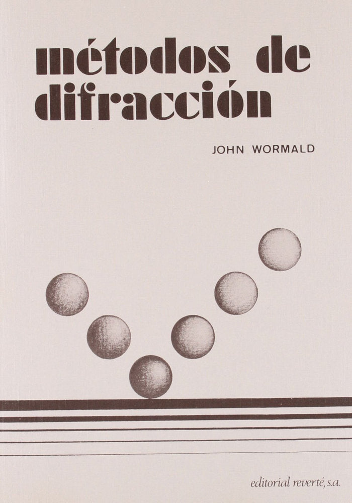 Métodos de difracción, de Wormald, John | portada del libro