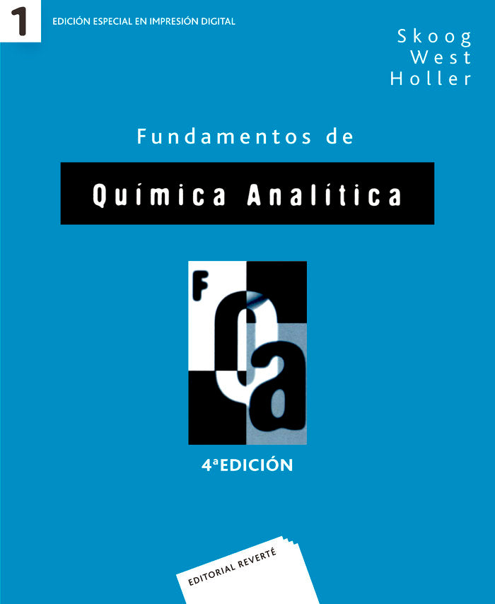 Fundamentos de química analítica. 4a. ed. Vol. I, de Skoog, Douglas A. | portada del libro
