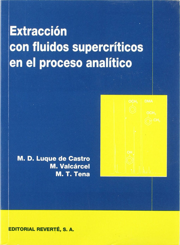 Extracción fluidos supercríticos proceso analítico, de Valcárcel Cases, M. | portada del libro