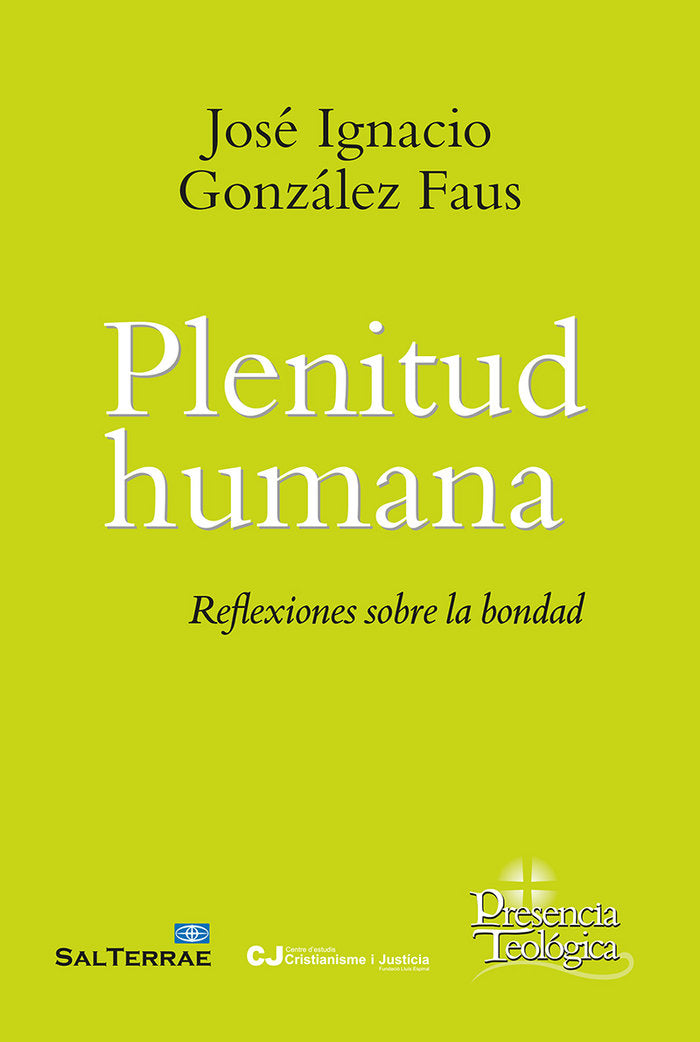 PLENITUD HUMANA, de JOSE IGNACIO GONZALEZ FAUS | portada del libro