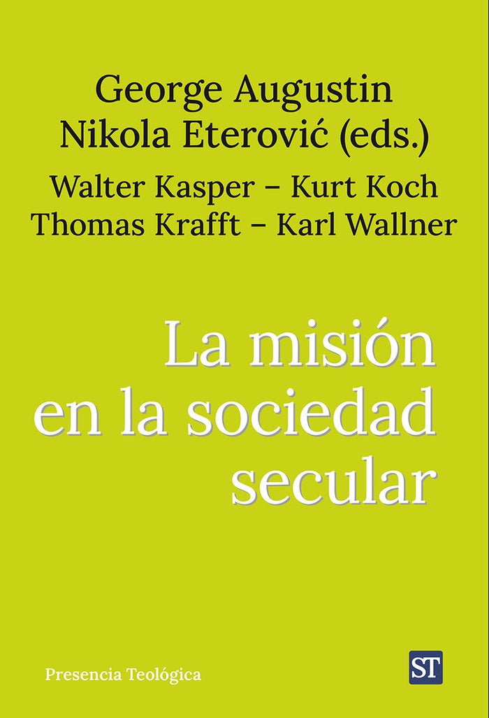 MISION EN LA SOCIEDAD SECULAR, LA, de AUGUSTIN, GEORGE | portada del libro