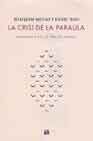 La crisi de la paraula., de Bou | portada del libro