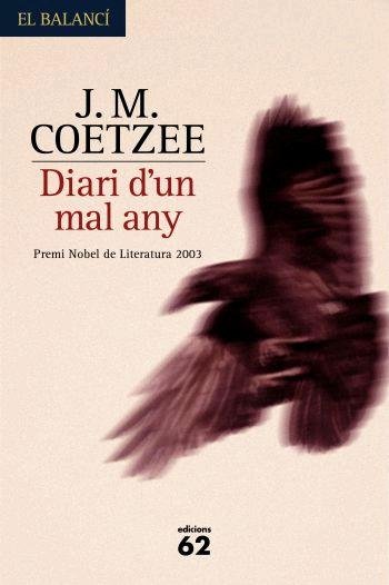 Diari d'un mal any, de Coetzee | portada del libro