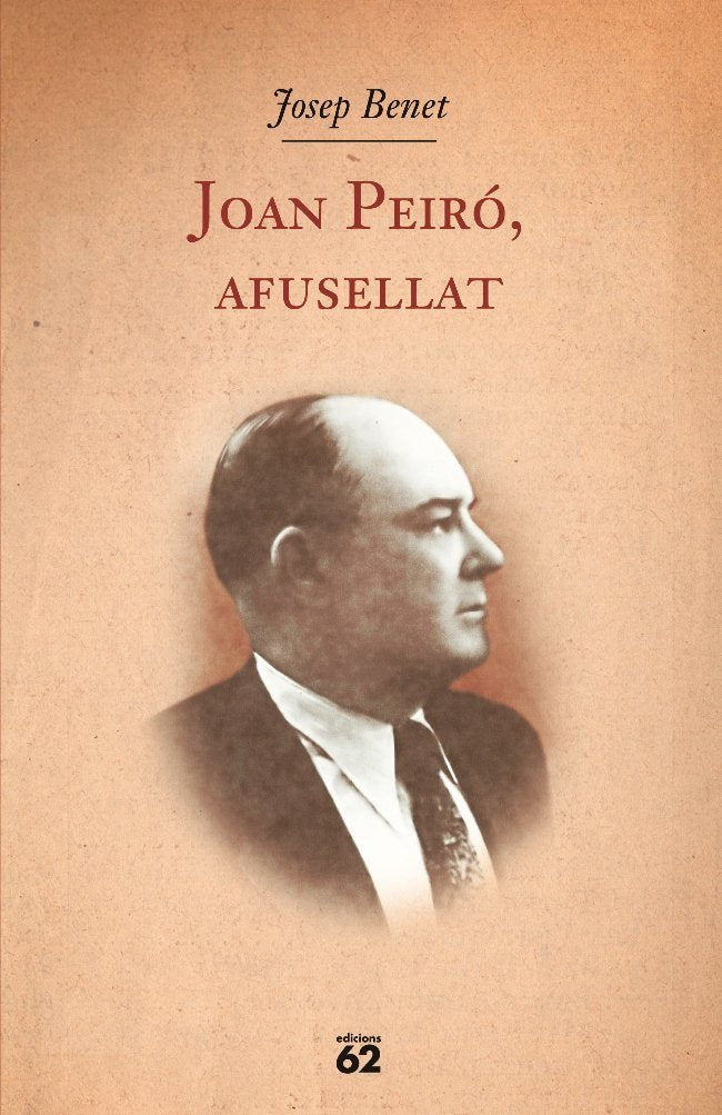 Joan Peiró, afusellat, de Benet Morell | portada del libro