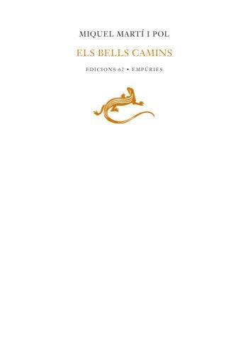 Els bells camins, de Martí I Pol | portada del libro