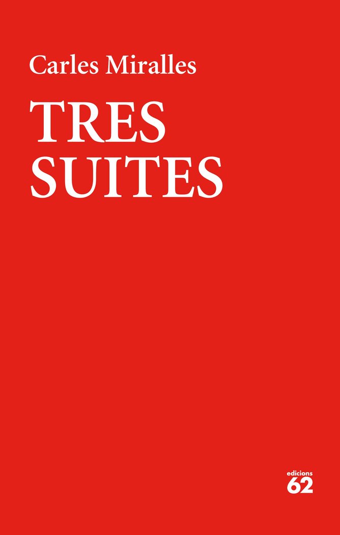 Tres suites, de Miralles | portada del libro